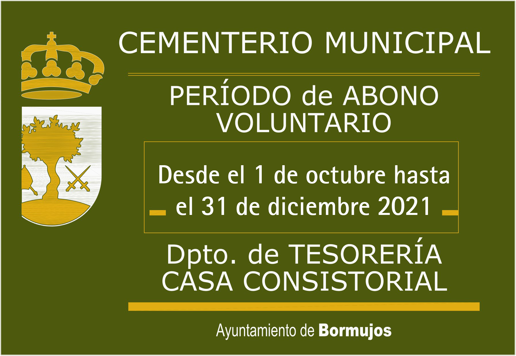 CEMENTERIO PERIODO ABONO VOLUNTARIO